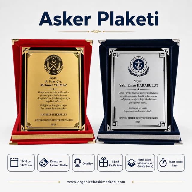 Askeri ve Hatıra Plaketleri