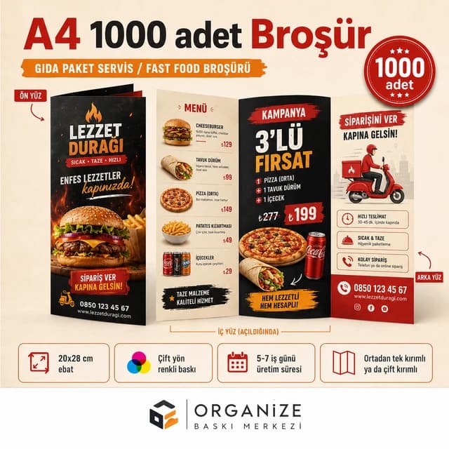 A4 Broşürler